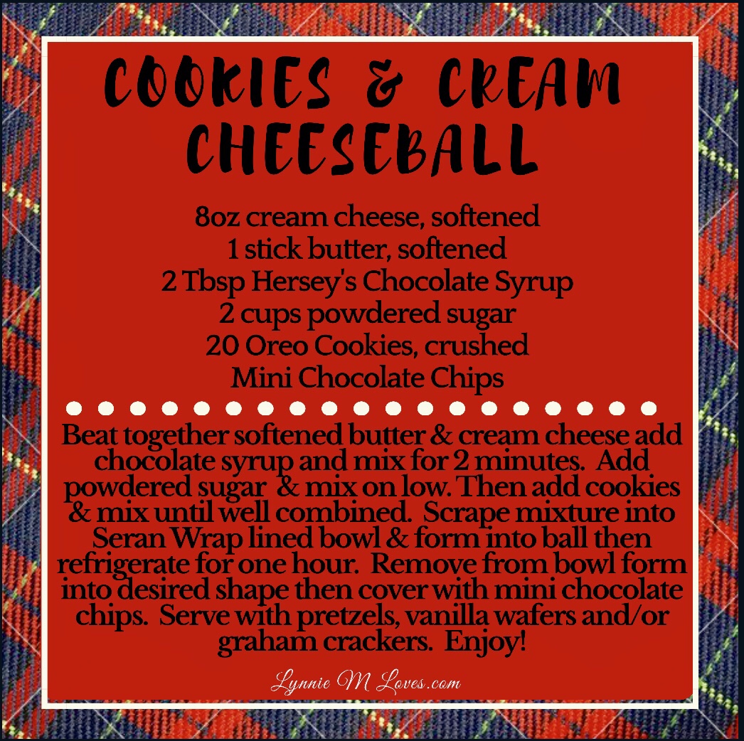 Cookies & Cream Cheeseball